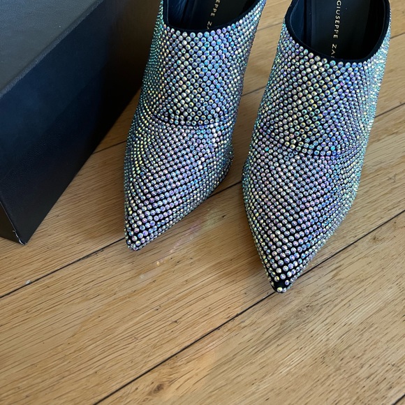 Giuseppe Zanotti Sparkle Mule Heels - Picture 2 of 6